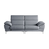 다우닝 마티에 헤드레스트 전체천연가죽 소파 3인