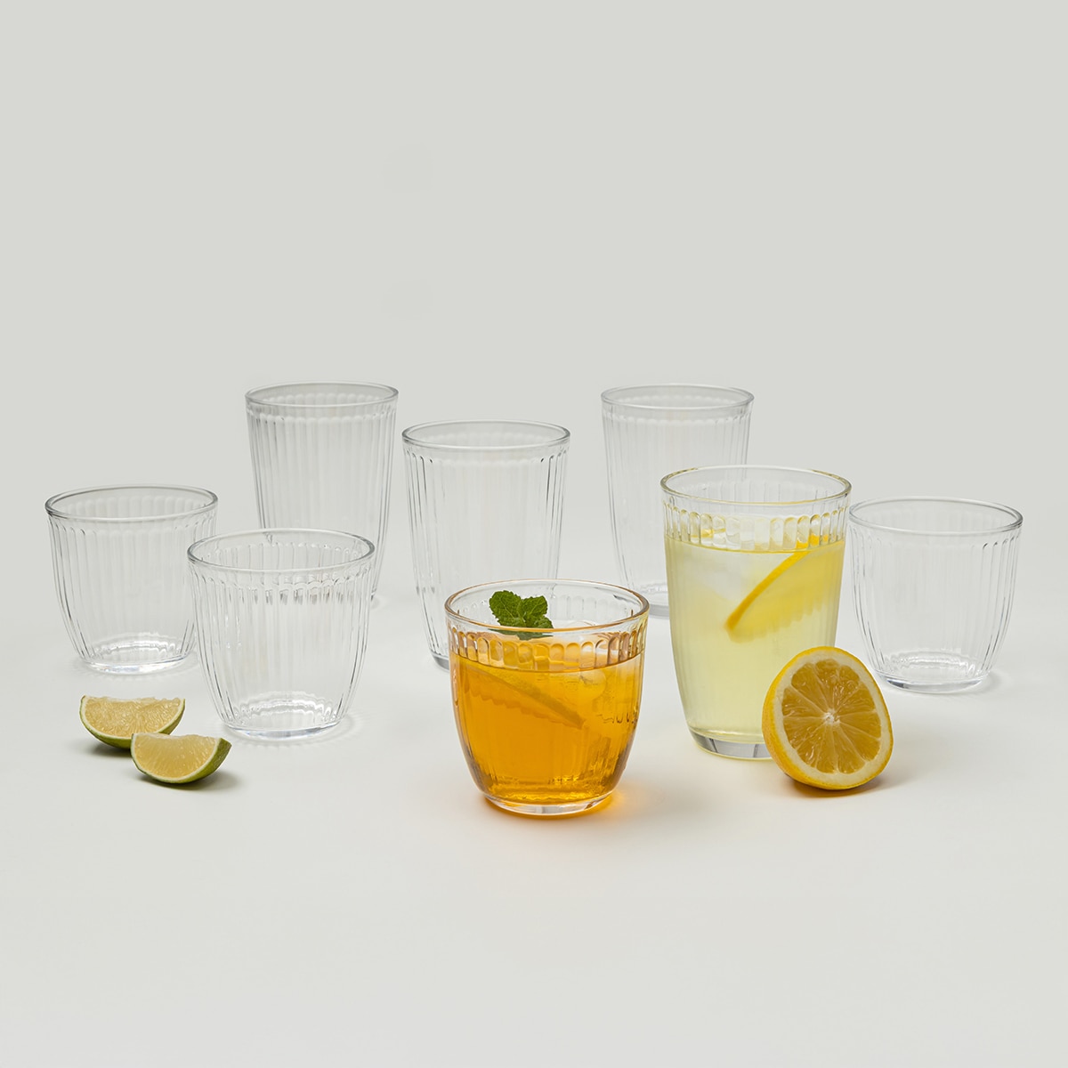 메종오브제 몬즈 플리츠 글라스 세트 8P