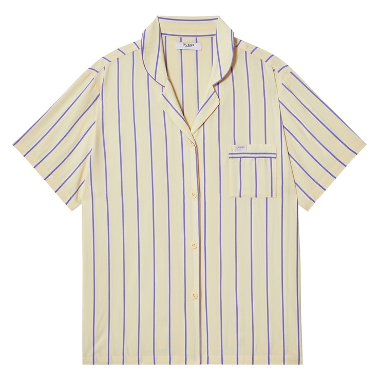 게스 여성 레이온 파자마 세트 - 옐로우