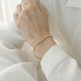 론드 18K 베이직 볼 팔찌 - 옐로우 골드