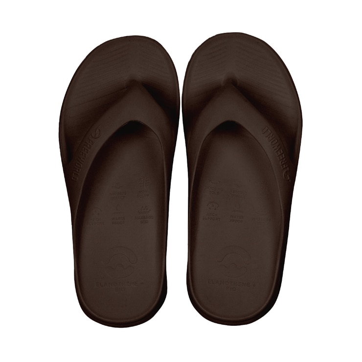 프리월드 성인 플립플랍 - 다크브라운