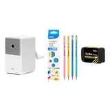 델리 레트로 연필깎이 세트 - 화이트