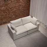 사트바 할로다운 양면 패브릭 소파 3인 사트바 할로다운 양면 패브릭 소파 3인