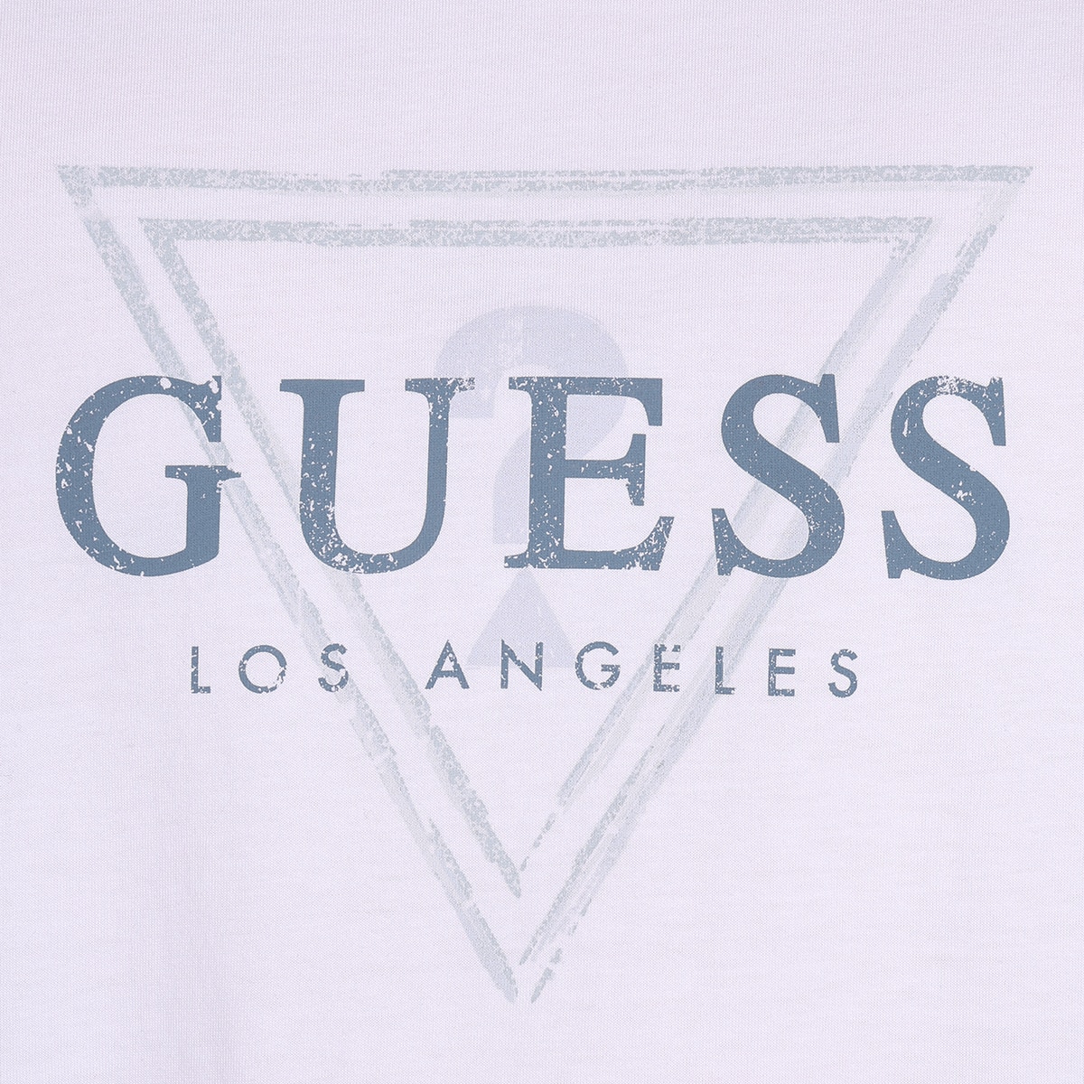 게스 남성 반소매 티셔츠 - 화이트