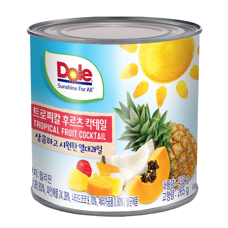 Dole 트로피칼 후르츠칵테일 432g x 12 Dole 트로피칼 후르츠칵테일 432g x 12