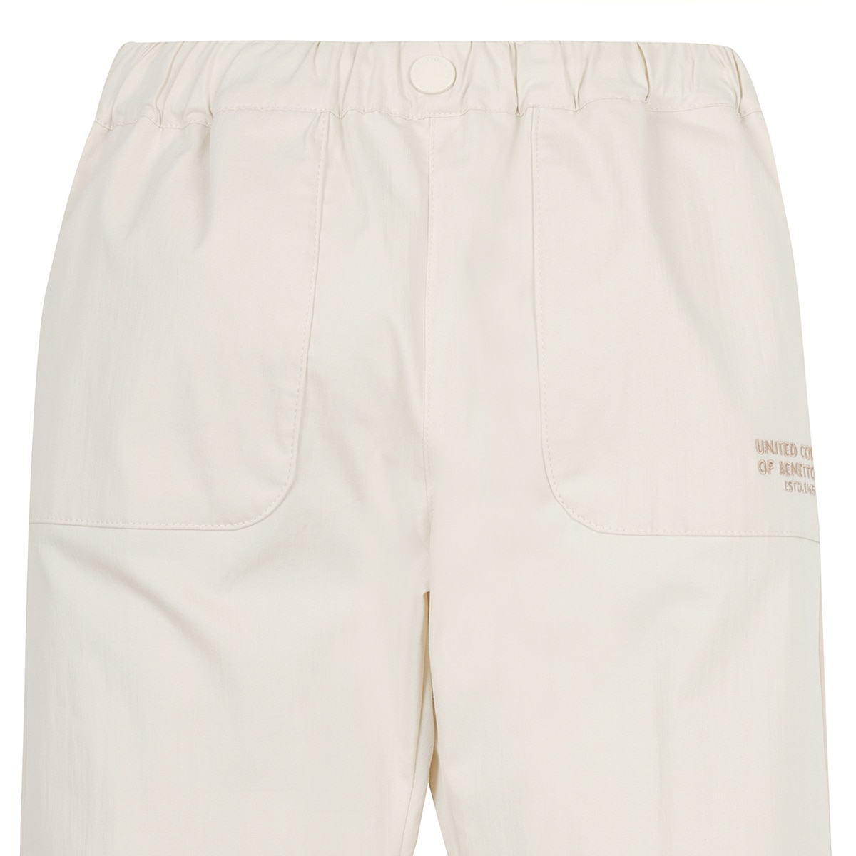 베네통 키즈 우븐 팬츠 - 크림