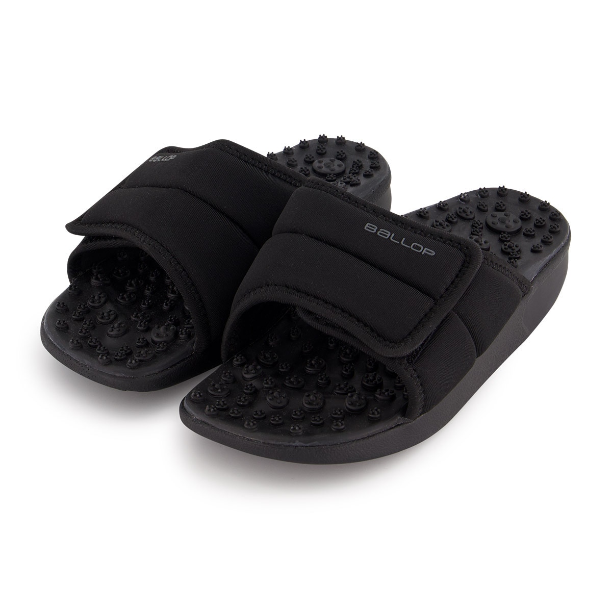 밸롭 성인 뉴 지압 슬리퍼 - 여성 블랙, 250mm