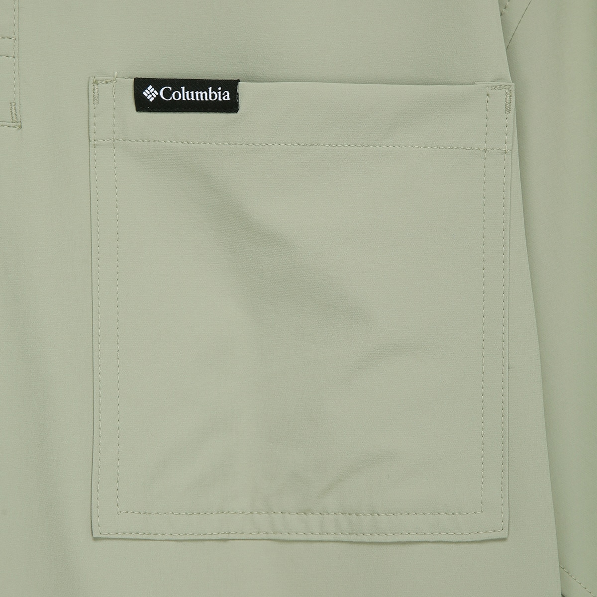 컬럼비아 남성 우븐 반소매 스트레치 폴로티 - 라이트카키, L