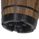 우드 배럴 플랜터, 브라운 우드 배럴 플랜터, 브라운