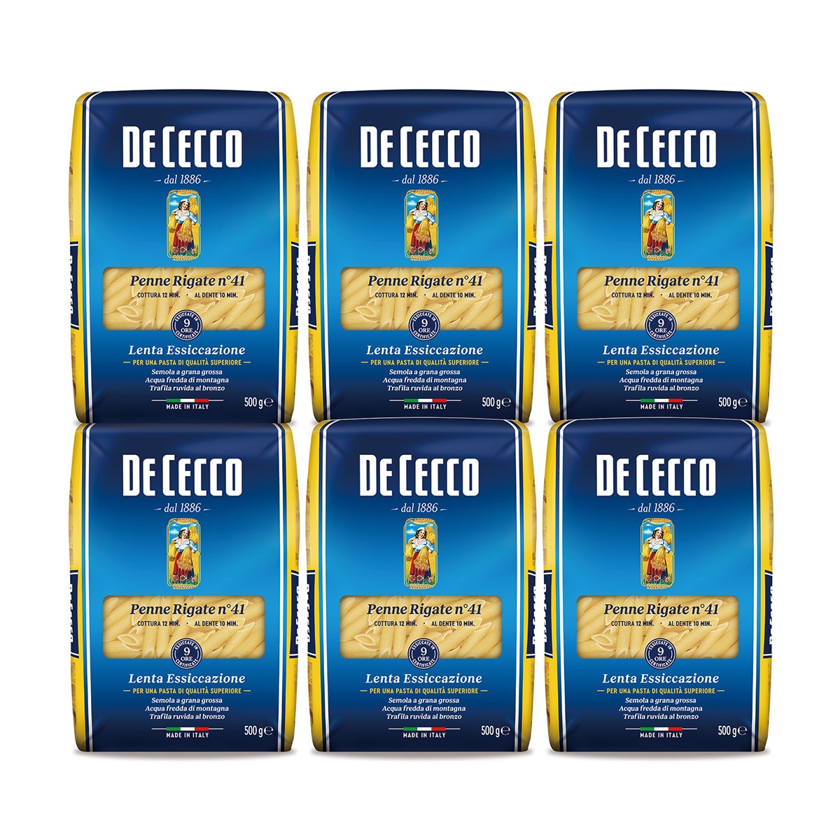 데 체코 파스타면(펜네, 푸실리) 500g x 6