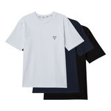 게스 남성 크루 티셔츠 3 매