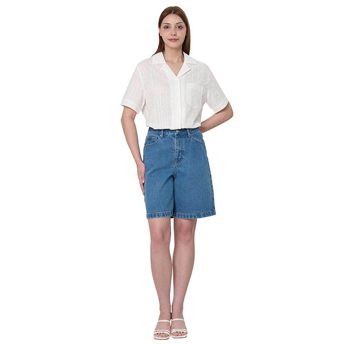 비지트 인 뉴욕 여성 데님 반바지