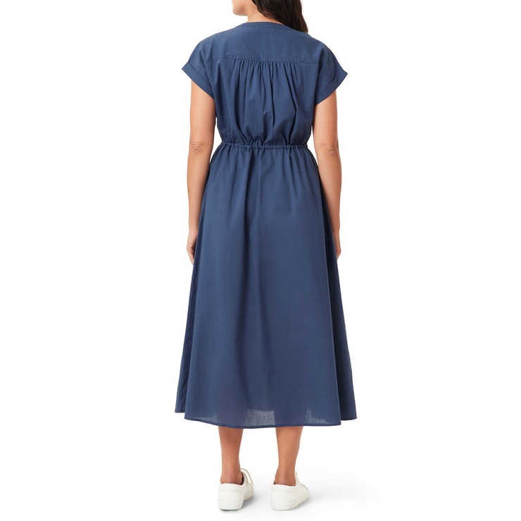 스카치 앤 소다 여성 코튼 롱 원피스 - 네이비