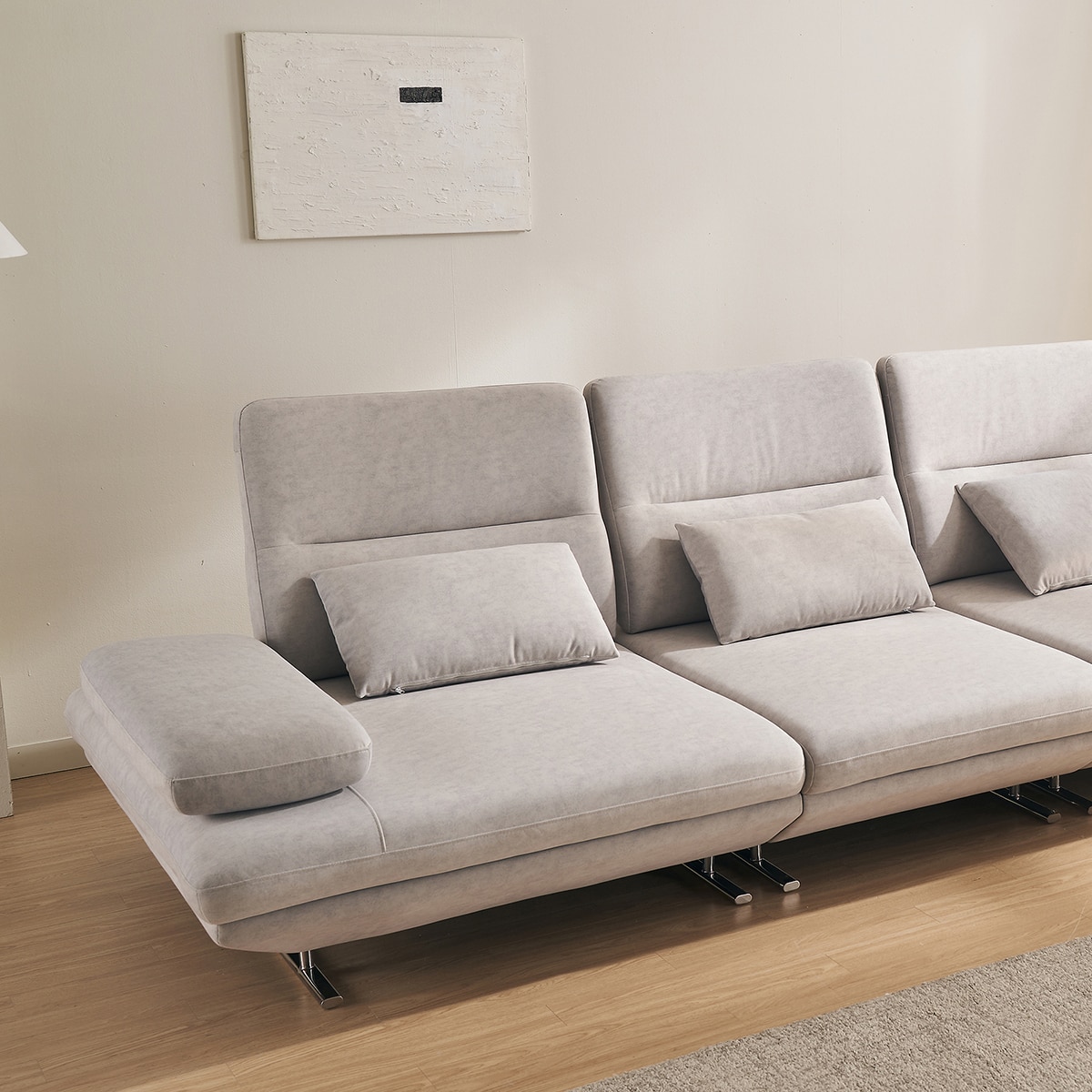 라클라우드 그랑블 스윙 기능성 패브릭 6인 소파