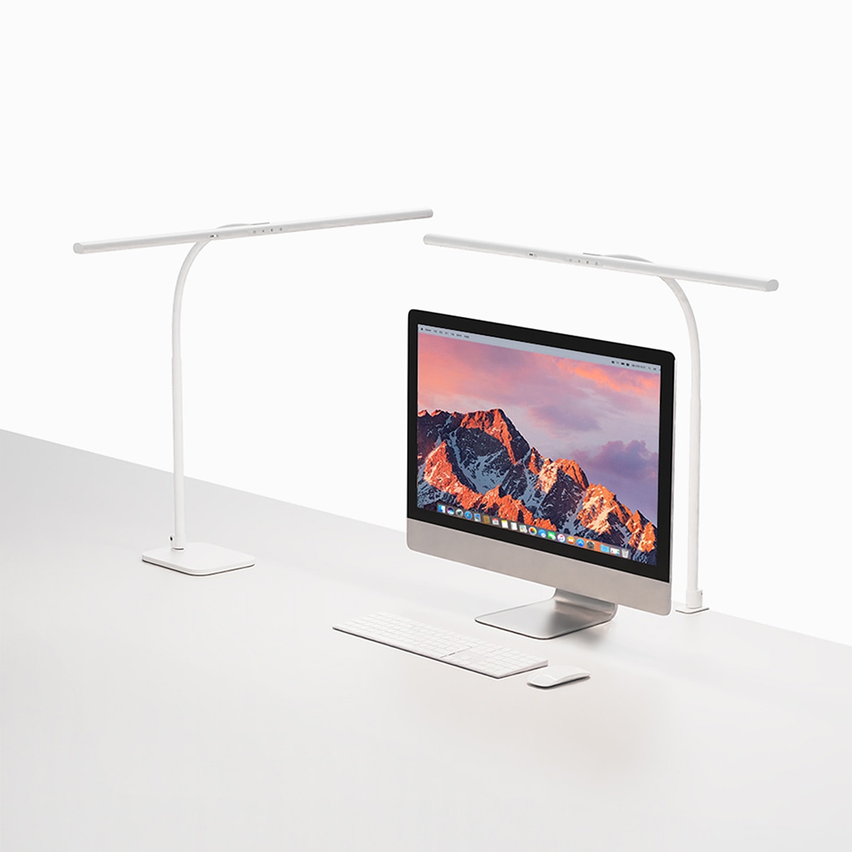 무아스 와이드 LED모션감지 스탠드(+베이스&클램프)