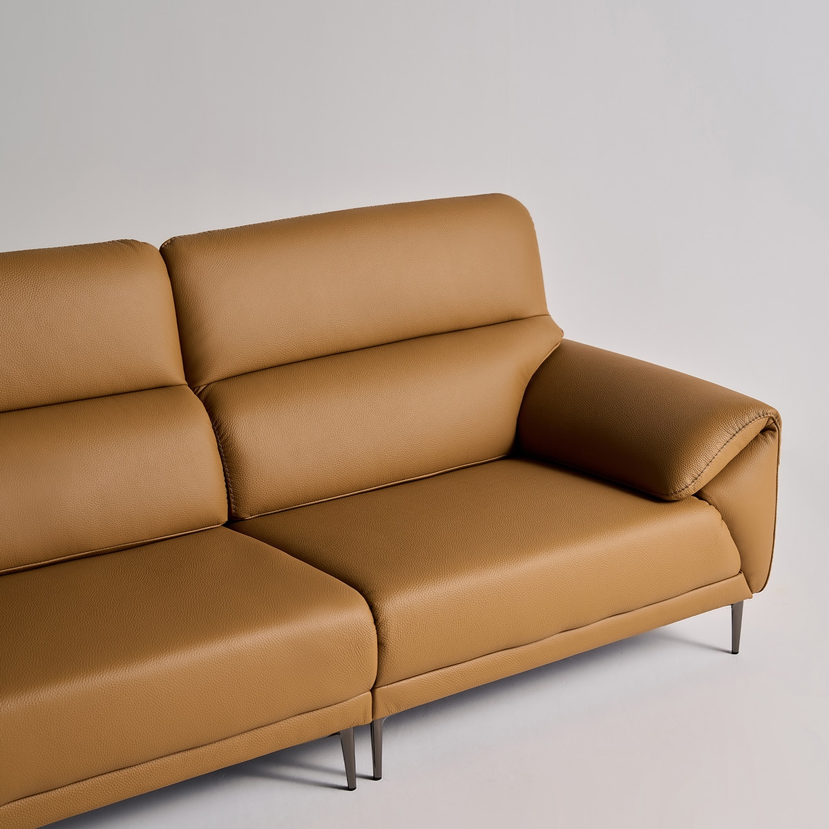 다우닝 데이지 전체 천연가죽 소파 3인