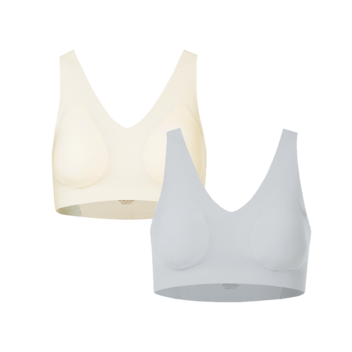 스킨온 여성 제로프리 브라 2매 - 오트밀/씨솔트, S