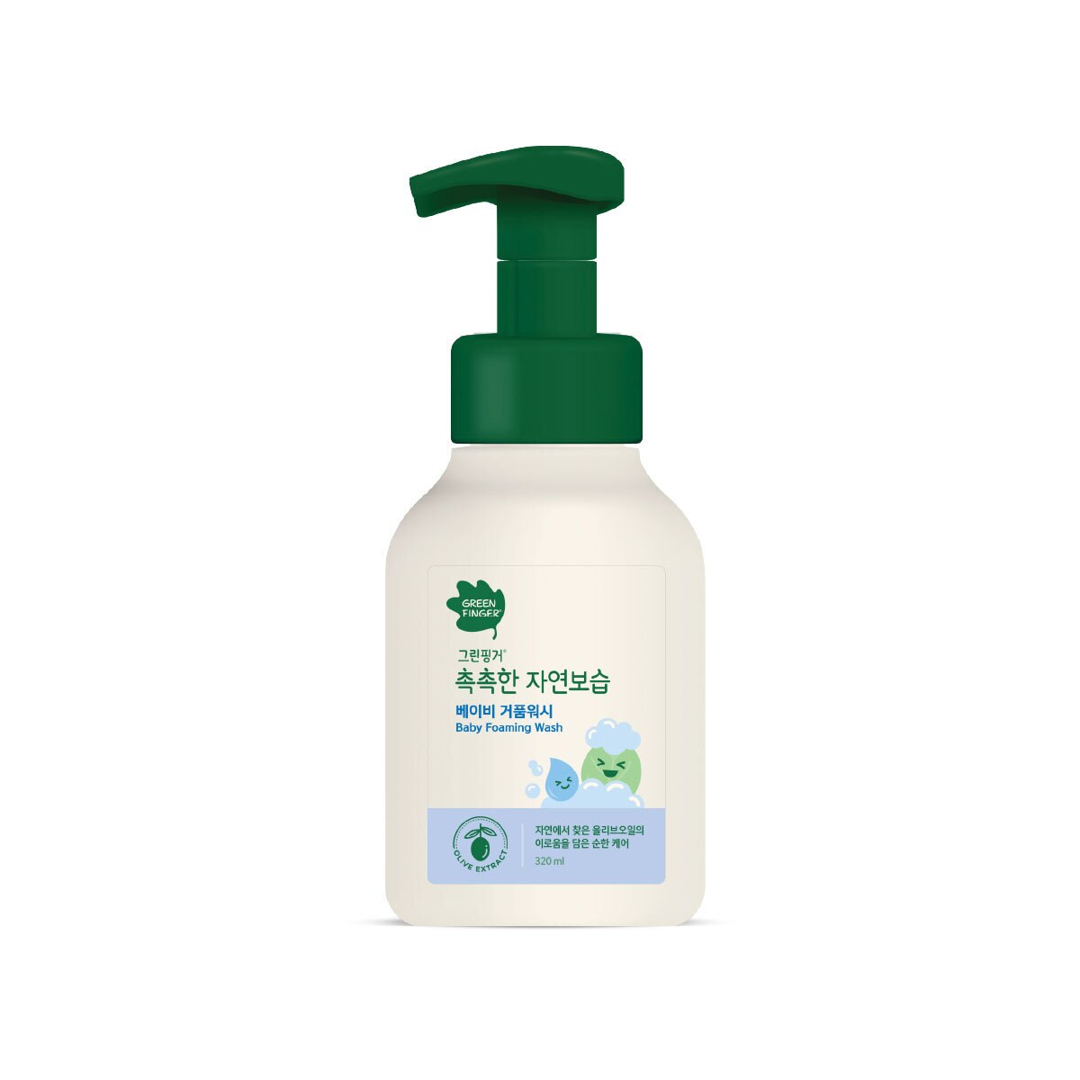 그린핑거 촉촉한 자연보습 베이비 워시 320ml x 3 - 베이비거품워시