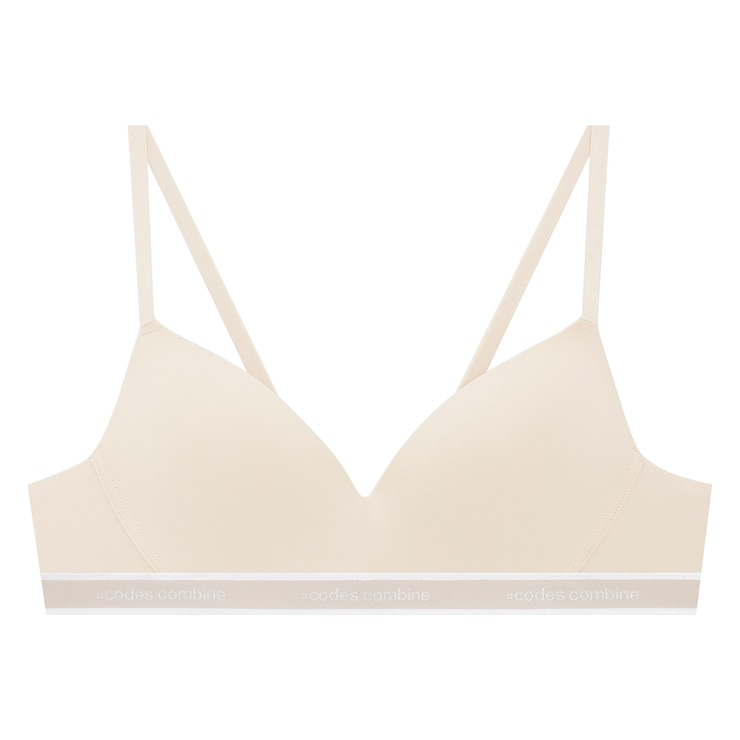 코데즈 컴바인 노와이어 브라 2매 - 라이트베이지/블랙, S(90)