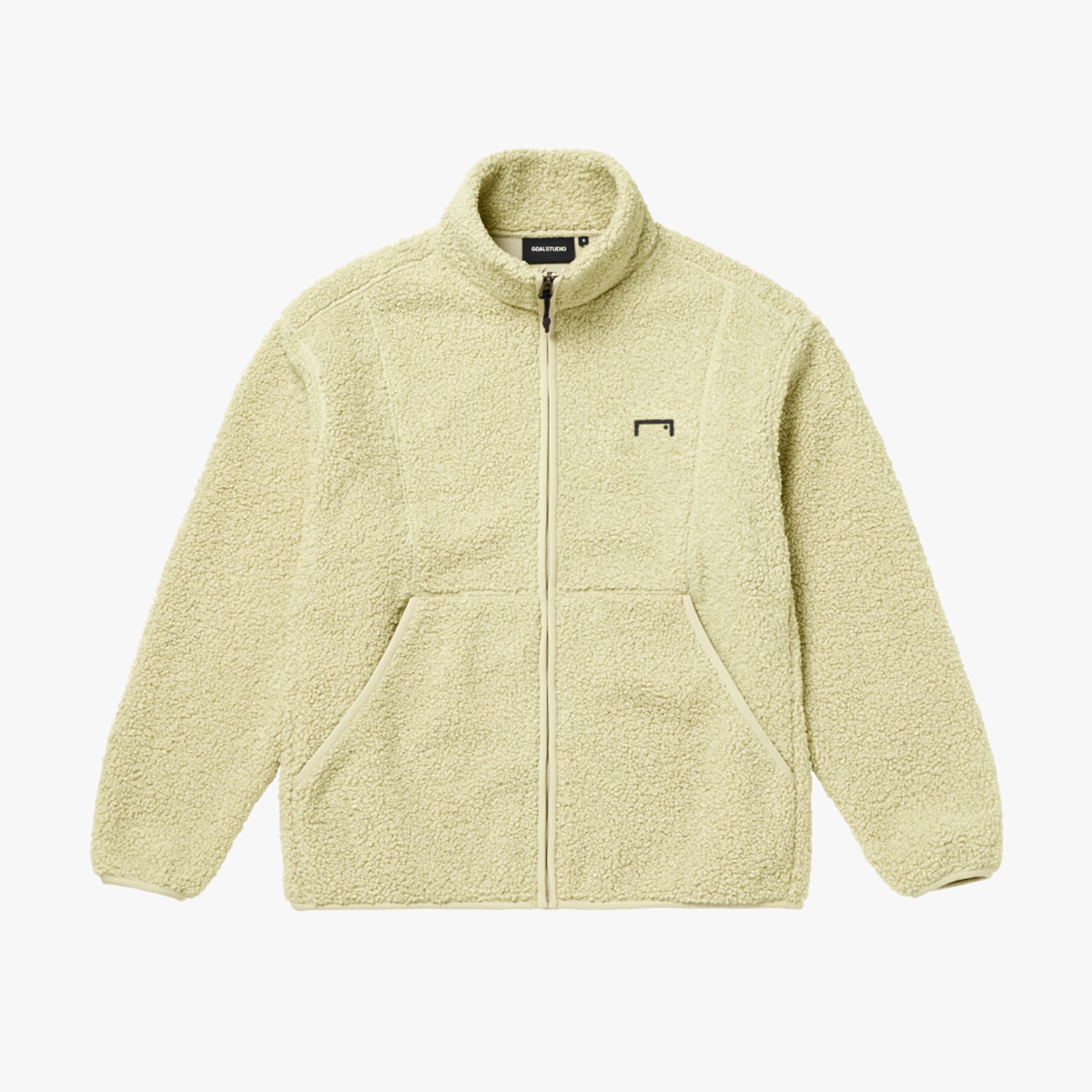 골스튜디오 남성 쉐르파 재킷 - 옐로우, L 골스튜디오 남성 쉐르파 재킷 - 옐로우, L