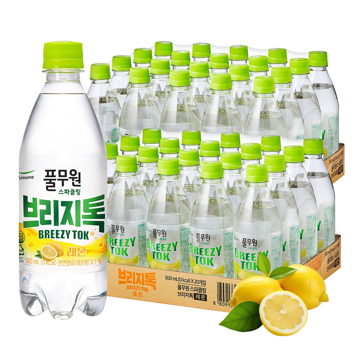 브리지톡 탄산수 레몬 500ml x 40