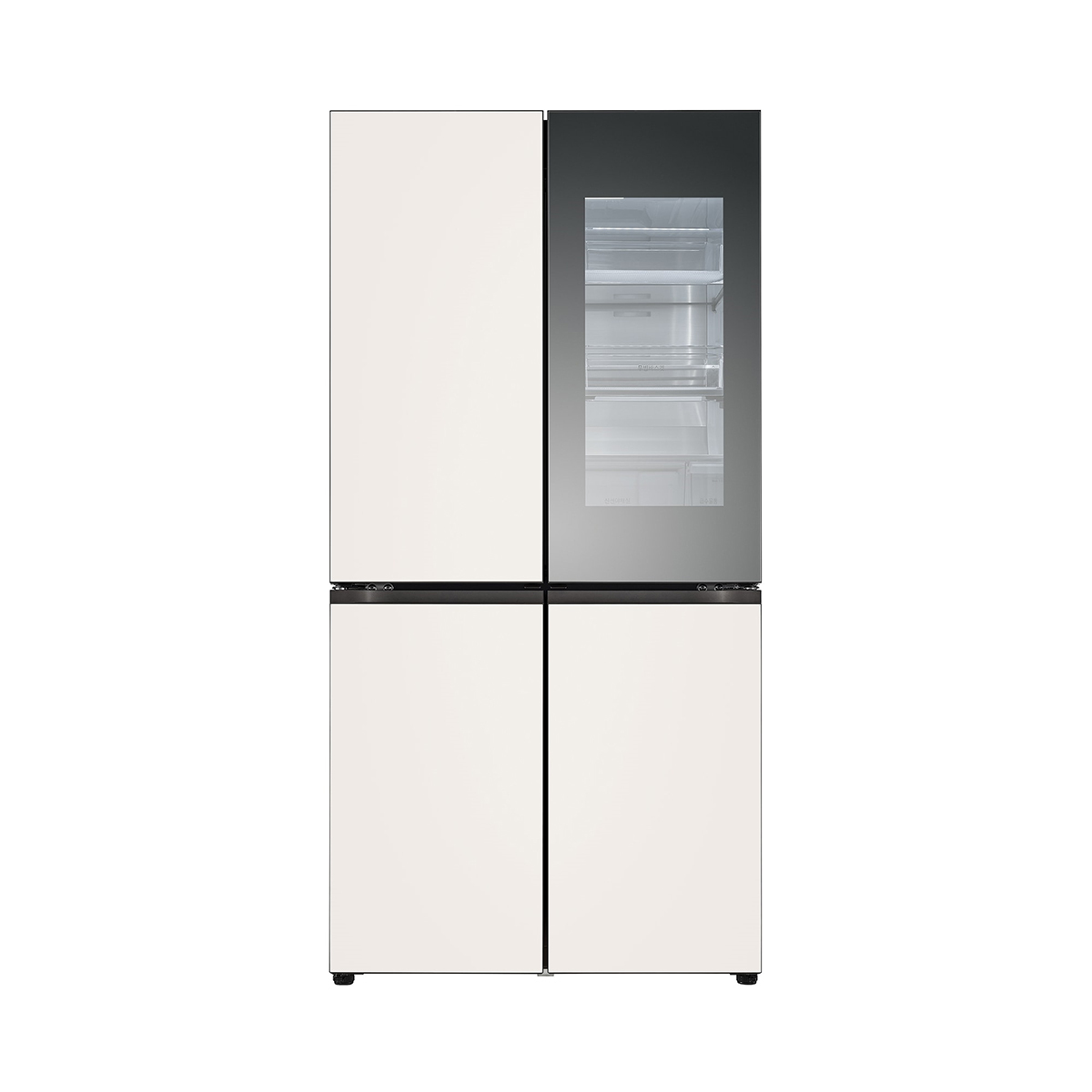 엘지 오브제 노크온 원매직 냉장고 875L - 글라스