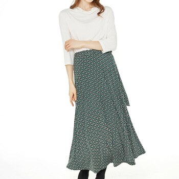 안드레아 바나 여성 맥시 랩 스커트 안드레아 바나 여성 맥시 랩 스커트