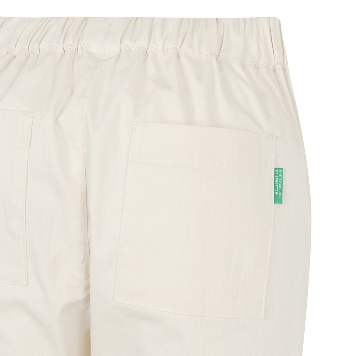 베네통 키즈 우븐 팬츠 - 크림