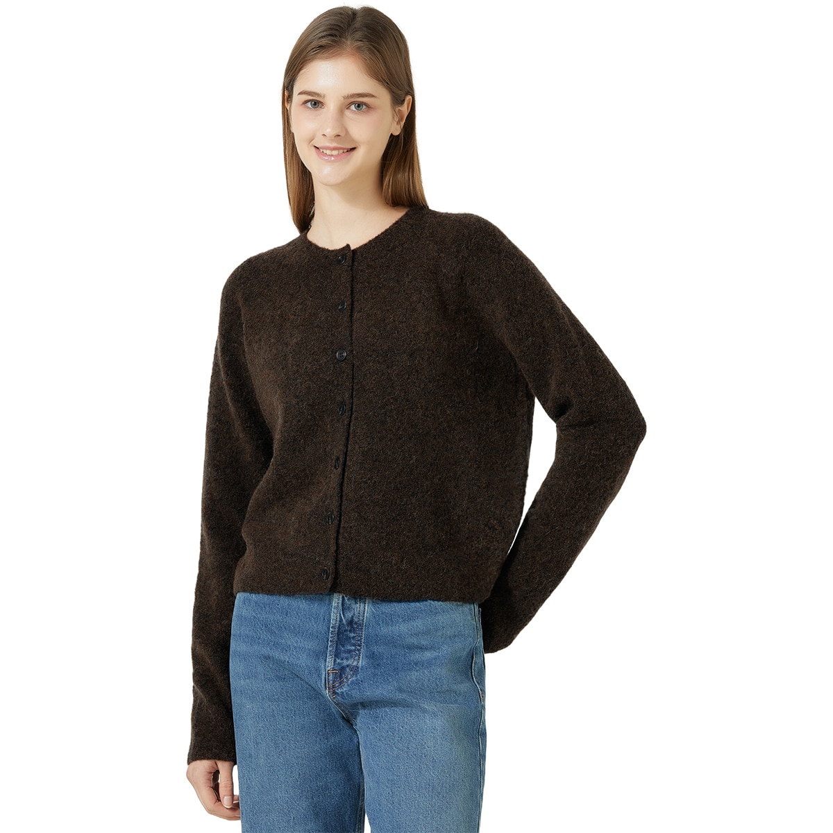 리디아 바인 여성 알파카 울 혼방 가디건 리디아 바인 여성 알파카 울 혼방 가디건