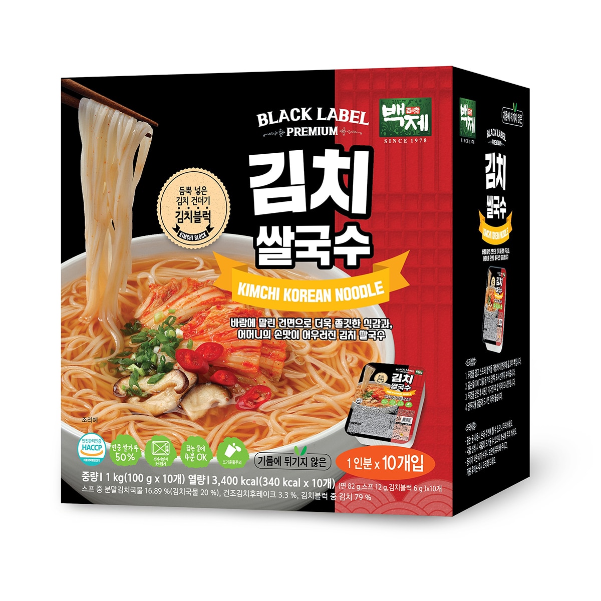 백제 김치 쌀국수 100g x 10 백제 김치 쌀국수 100g x 10