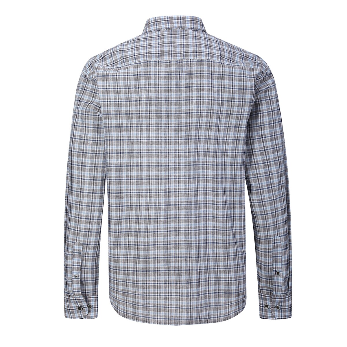 카운테스마라 남성 긴소매 린넨 셔츠 - 브라운, S