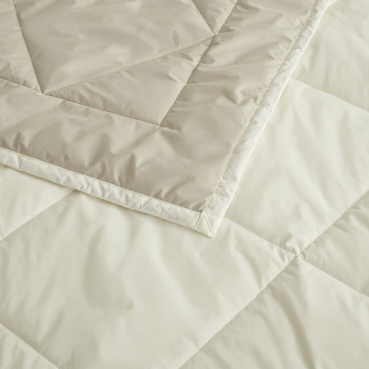 루마인 홈 사계절 솔리드 양모 이불 - 퀸, 베이지/아이보리