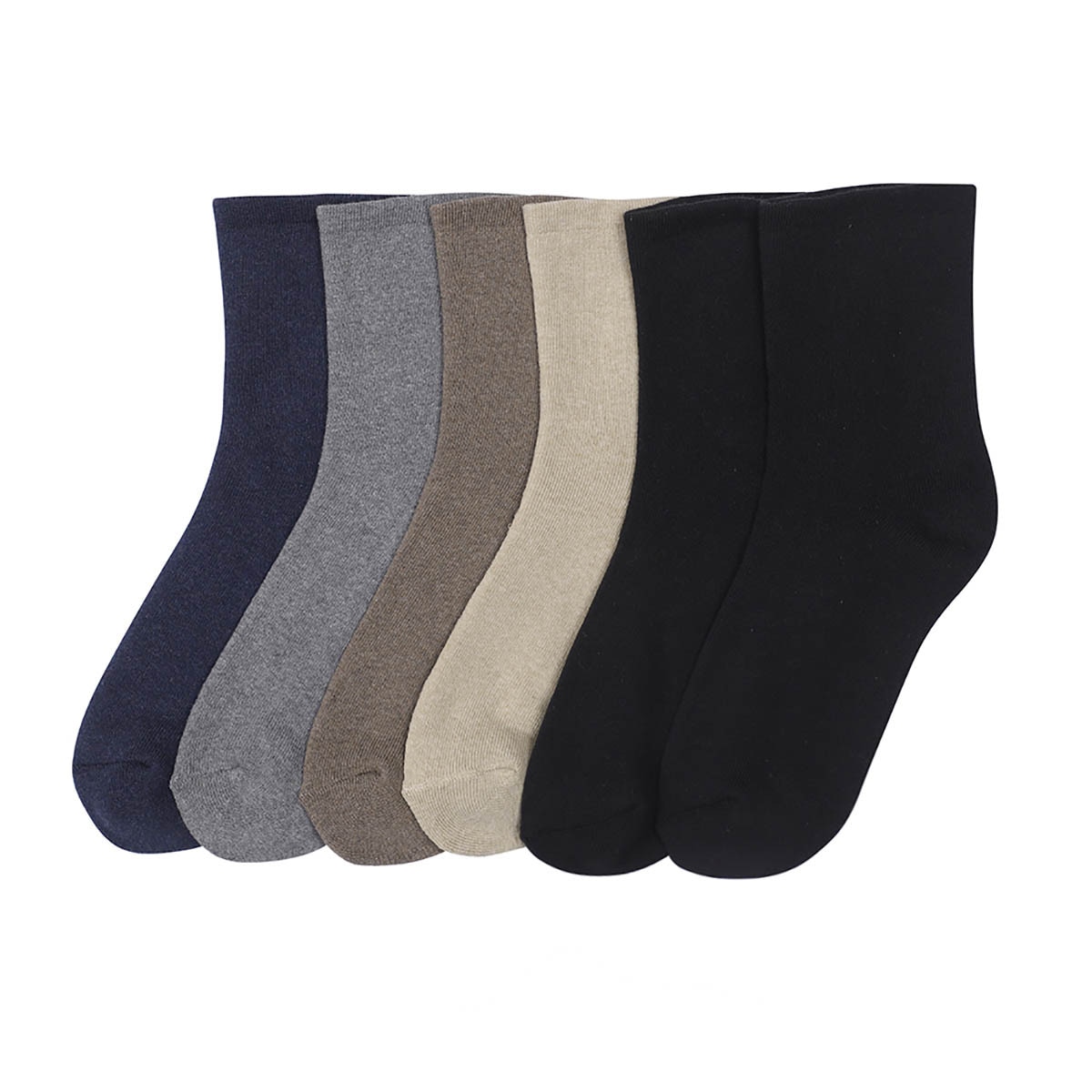 싹스탑 성인 무압박 양말 6족 - 남성