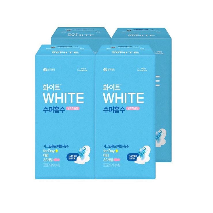 White Soft Cover Large 32ct x 4pk 651064