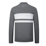 브렌우드 남성 긴소매 니트 폴로 - 그레이, XL