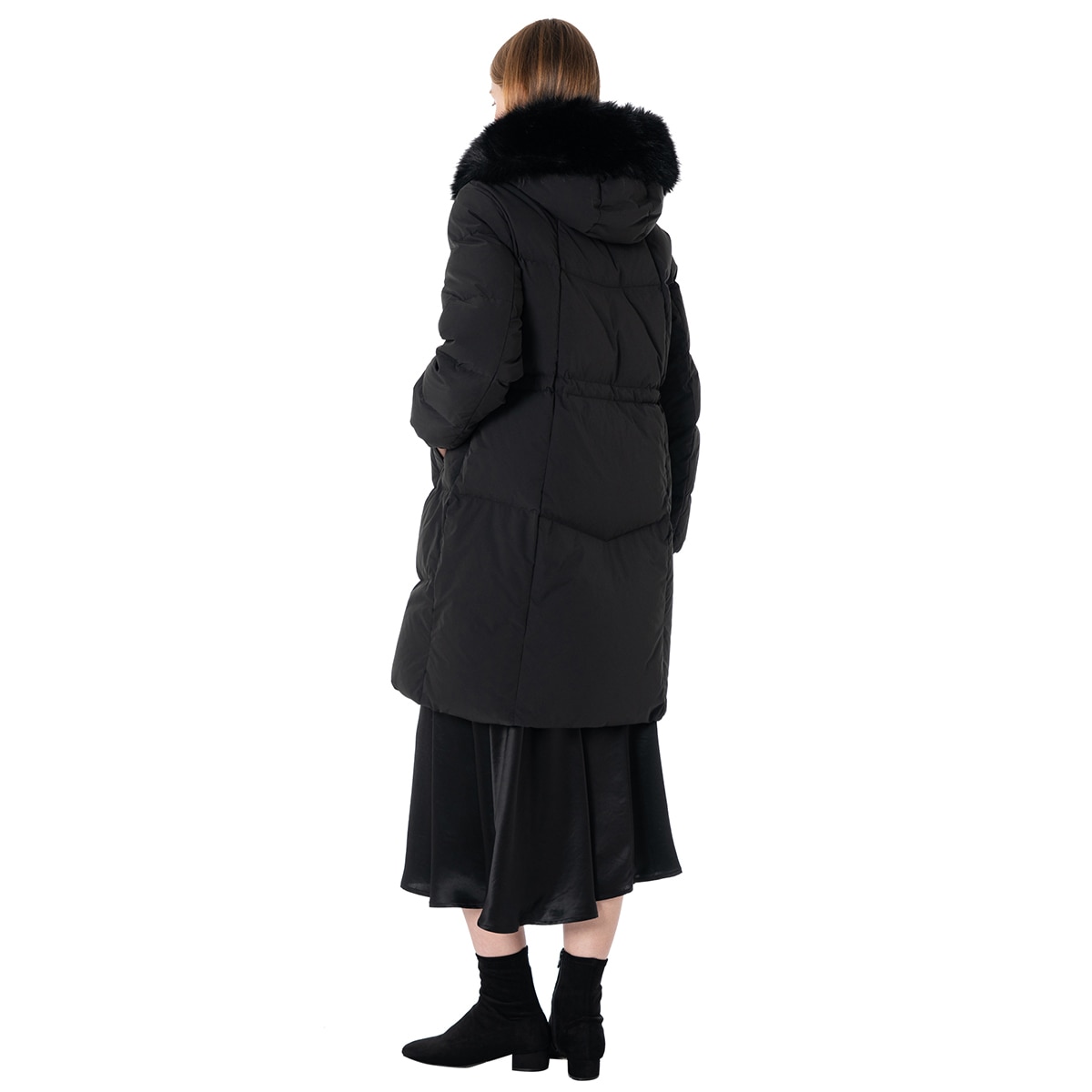 SOUP 여성 롱 다운 재킷 - 블랙, M SOUP 여성 롱 다운 재킷 - 블랙, M