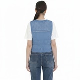 베네뜨 여성 크로셰 니트 베스트 - 블루, L