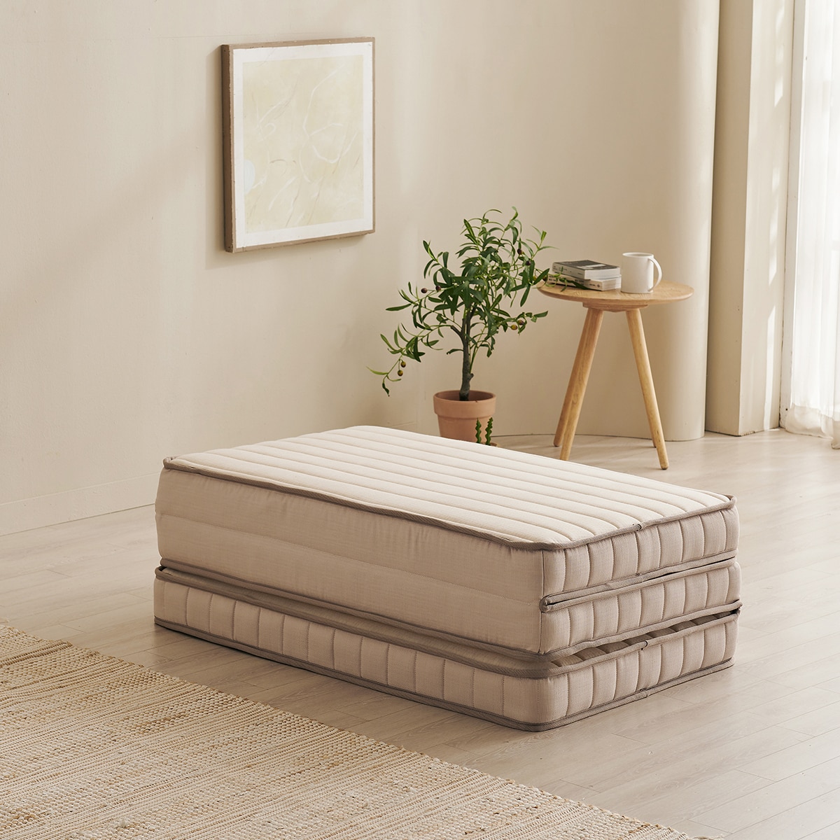 베드리움 독립스프링 3단 접이식 매트리스 - 싱글