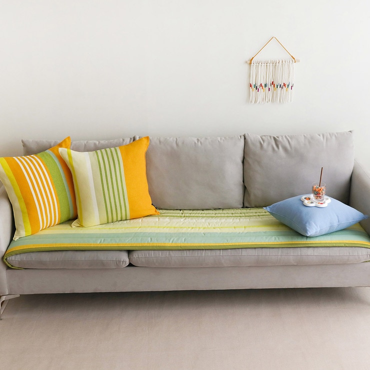 오리고 20수 누빔 면 소파패드 65x205cm