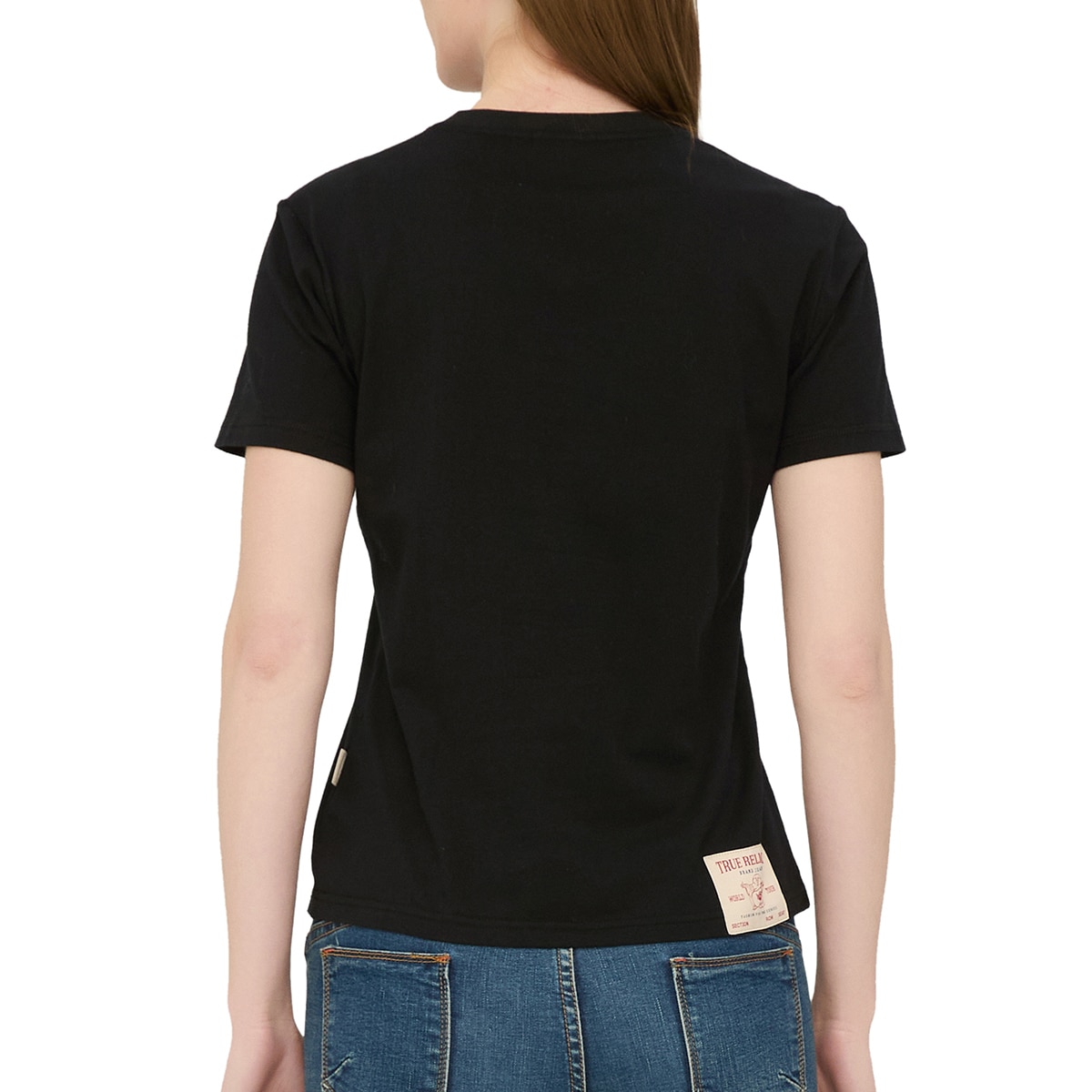 트루릴리젼 여성 반소매 티셔츠 - 블랙, XL