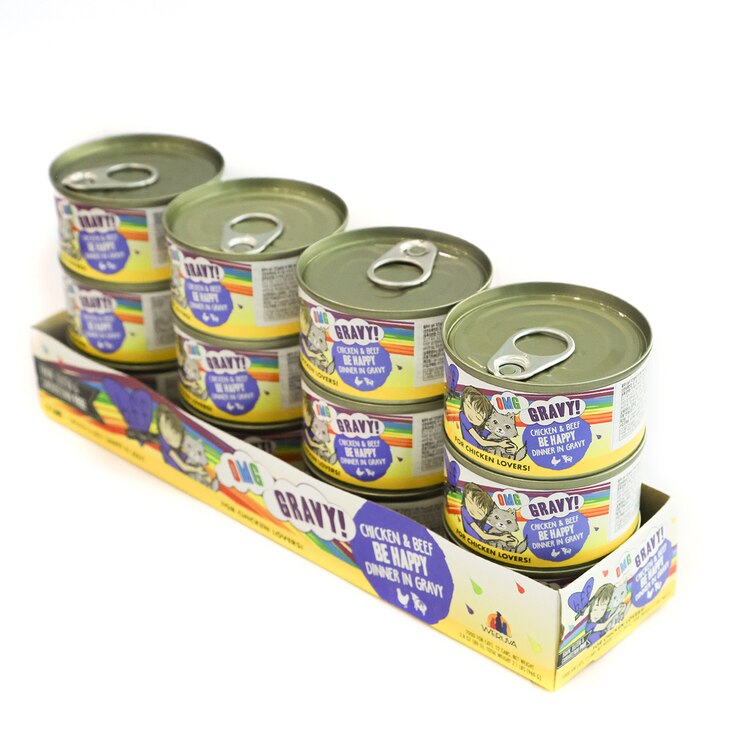 웨루바 BFF 고양이 습식 캔사료 80g x 12 - 치킨비프