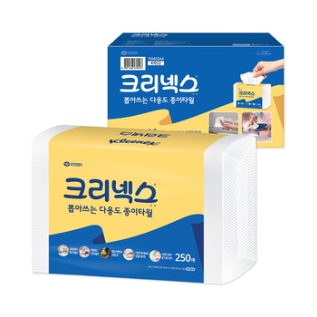크리넥스 뽑아쓰는 다용도 종이타월 250매 x 16
