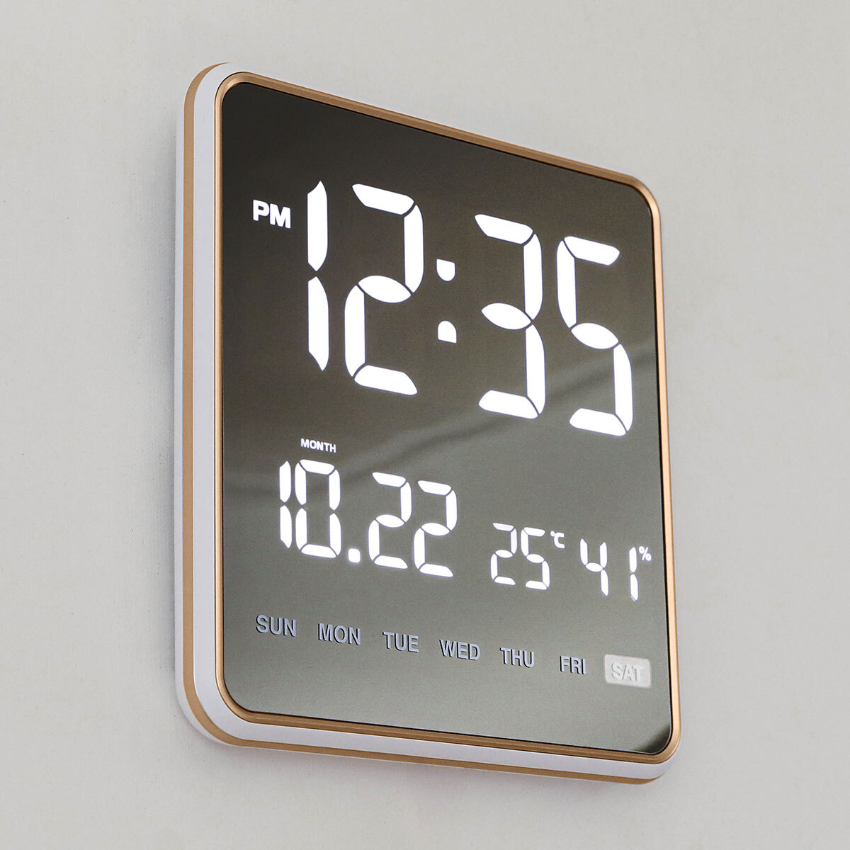 OWC 실루엣 스퀘어 LED 캘린더 벽시계