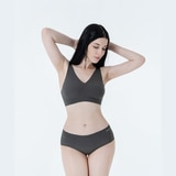 스킨온 여성 제로프리 팬티 5매 - 오트밀/차콜