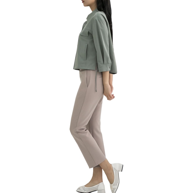 LeShop Women's Shirt Jacket - Khaki, L