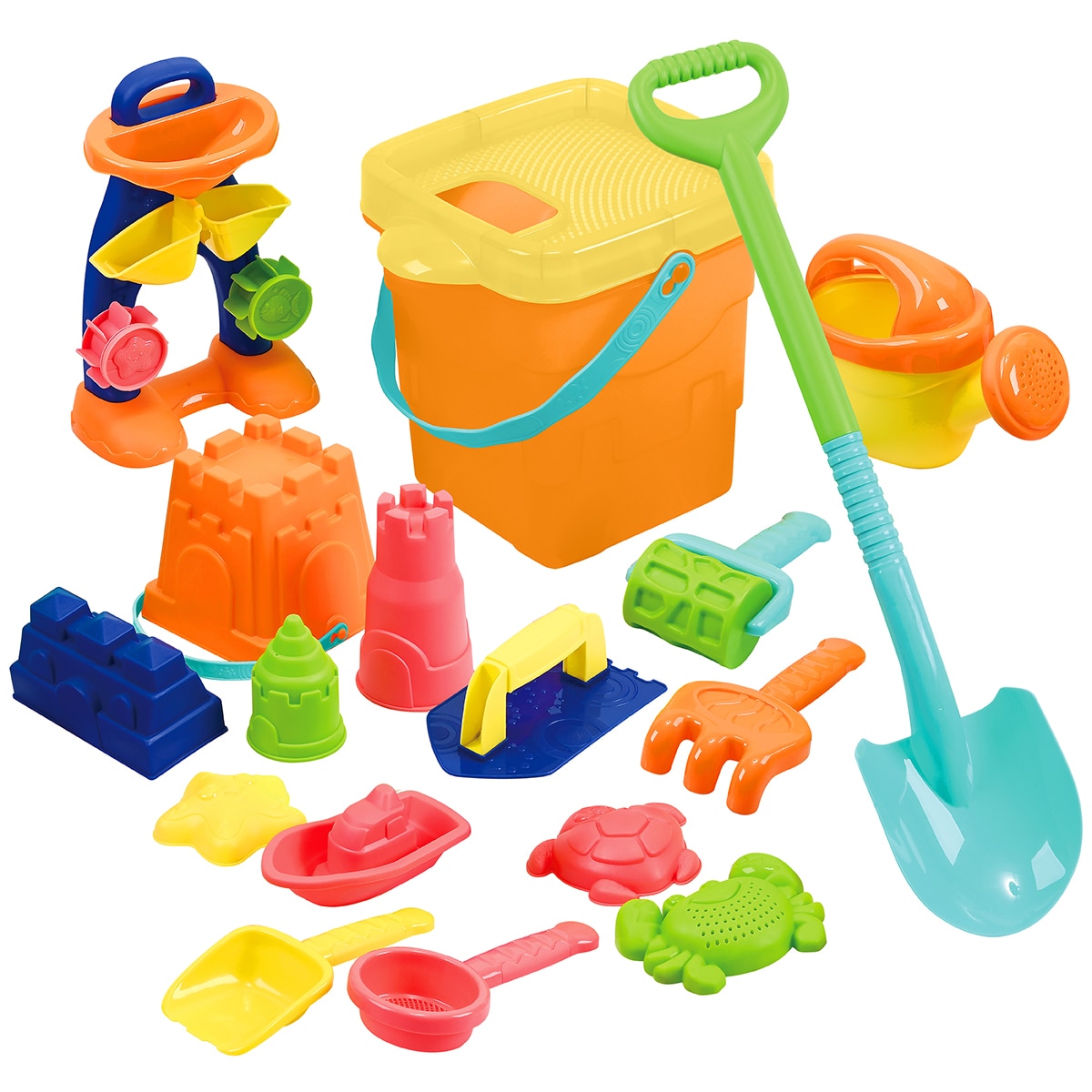 플레이고 모래놀이 버킷 18pcs 플레이고 모래놀이 버킷 18pcs