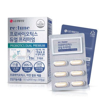 리튠 프로바이오틱스 듀얼 프리미엄 450mg x 30캡슐 리튠 프로바이오틱스 듀얼 프리미엄 450mg x 30캡슐