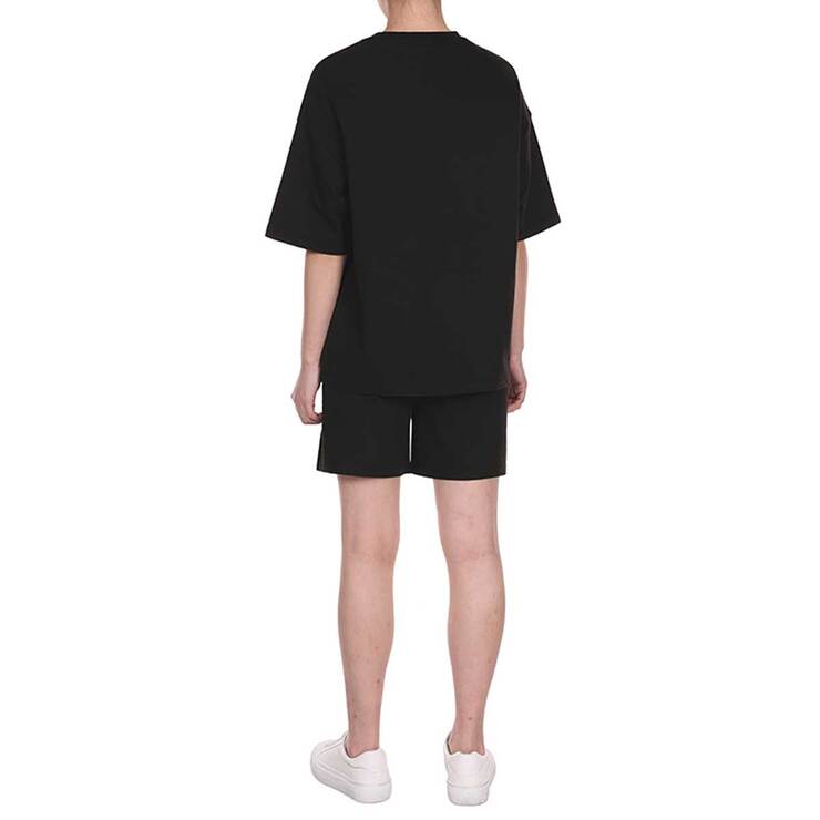 게스 여성 코튼 라운지 상하의 세트 - 블랙, M