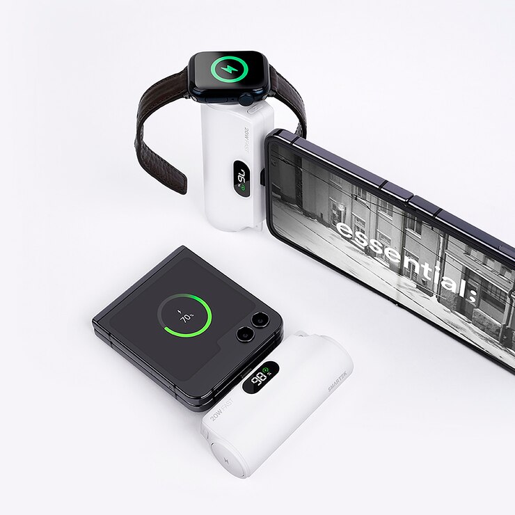 스마텍 도킹형 보조배터리 5000mAh x 2 - TYPE C x 2개