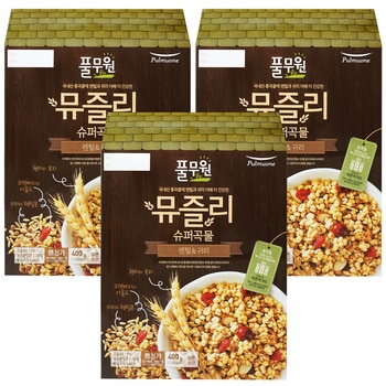 풀무원 뮤즐리 슈퍼곡물 400g x 3